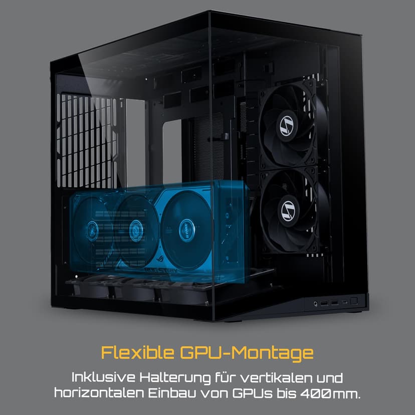 Lian Li O11 Dynamic Mini V2 Flow Midi-Tower Case - Black - 5