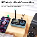 Bluetooth 5.0 Transmitter Receiver - SOOMFON Bluetooth TV Adapter with Volume Control, Dual Link Long Range Audio Bluetooth Transmitter for TV to Wireless Headphones (Optical, RCA, Aux) - 3