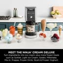Ninja CREAMi Deluxe Ice Cream Maker & Frozen Dessert Maker with 3 Tubs, 10 Functions, Makes Ice Cream, Gelato, Sorbet, Frozen Yoghurt, Milkshakes, Slushi & More, 2-in-1 Flavour Option, Silver, NC501UK - 2
