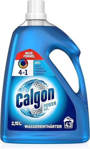 Calgon Power Gel 4 en 1 - Efficace contre le calcaire, la saleté, les odeurs et la corrosion - Adoucisseur d'eau protecteur pour la machine à laver - 1 x 2,15 l