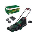 Bosch cordless lawnmower ROTAK18V2-38 (cutting width: 38 cm, cutting height: 30-75 mm, 40 l fabric grass catcher, mulch plug, including 2 x 18V battery and charger) - 1