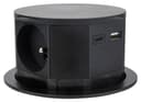 Otio - Bloc multiprise Noir encastrable Compact - Bureau ou Cuisine - 1