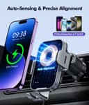 ISEYOU Car Phone Holder Wireless Charger, 15W Fast Charging Auto Clamping Wireless Car Charge, 360° Rotation Air Vent Mount With Electric Sensor Compatible For iPhone 16 15 14 Pro Max, Samsung Galaxy - 6