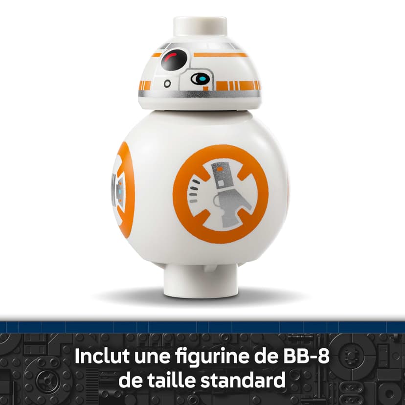 LEGO Star Wars 75452 Droïde Astromécano BB-8 - Maquette de Figurine de Droïde - Jouet de Construction avec Tête Pivotante & Roue - Décoration de Chambre - Cadeau pour Garçon, Fille & Fans dès 10 Ans - 6