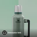 Stanley 1913 Classic Legendary Thermal Flask 2.3L - Keeps Hot Or Cold for 48 Hours - BPA-Free Insulated Bottle - Stainless Steel Coffee Flask - Leakproof - Dishwasher Safe - Green - 7