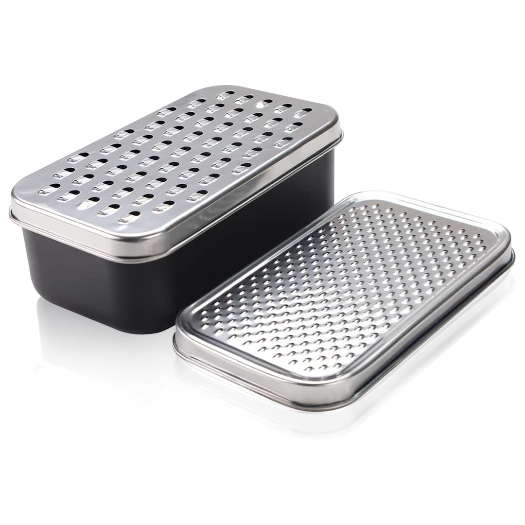 Cheese Grater with Container, Stainless Steel Cheese Shredder, Multifunctional Box Grater