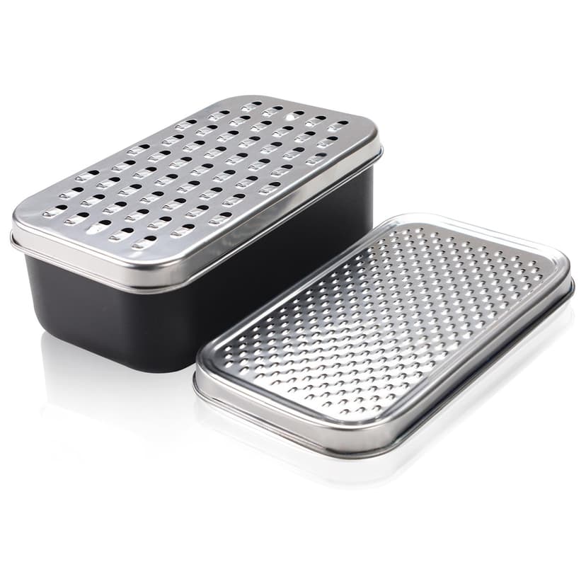 Cheese Grater with Container, Stainless Steel Cheese Shredder, Multifunctional Box Grater - 1