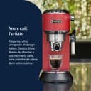 De'Longhi Dedica Style EC685R Traditional Pump Espresso Machine - Red - 2