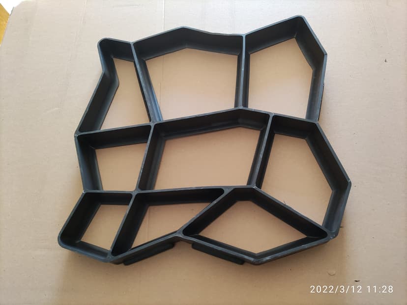 FHONYX 2 PCS Concrete Moulds 40x40x4cm, Paving slabs, Truss, Garden Lawn, Decoration Garden, Path, DIY, Pavement, Paving Stones, Reusable, Multi-Purpose, cast, Imitation Stone - 4