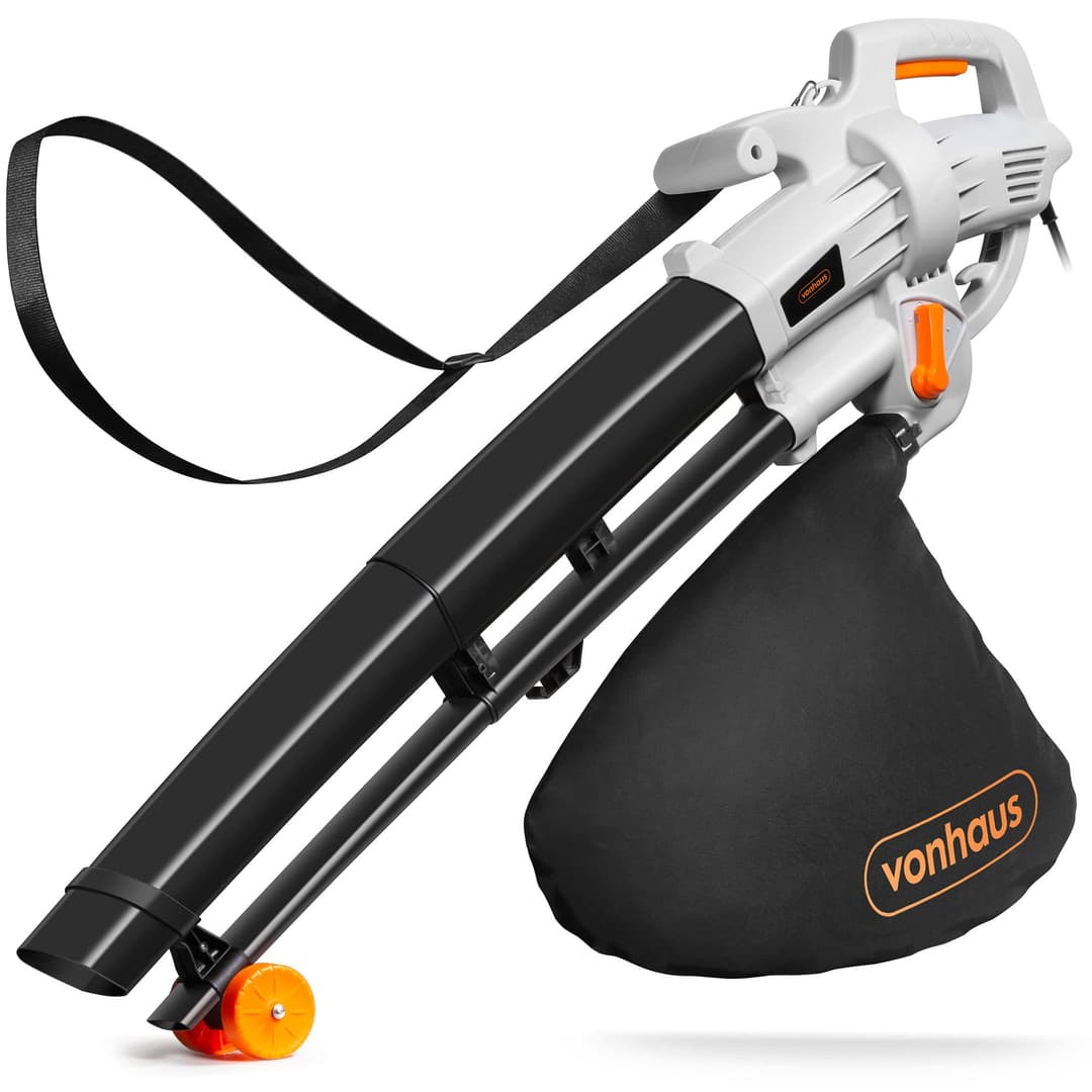VonHaus Aspirateur Souffleur de Feuilles 3 000 W - Aspira…