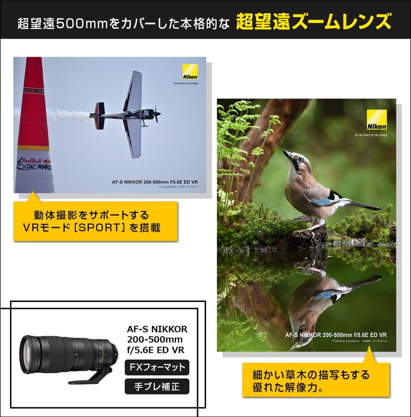 Nikon 200-500 mm/F 5.6 AF-S NIKKOR E ED VR lenses - 3