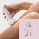 Panasonic ES-EY30-V503 Wet and Dry Epilator, Double Disc with 60 Tweezers, Flexible Head 90° Swivoting, 3 Speed Settings and LED Light, 30 Minutes Operation, Cordless - 4