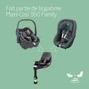 Maxi-Cosi Pearl 360 i-Size, Siège-auto bébé, 3 mois - 4 ans (61 à 105 cm), Siège-auto pivotant 360, Rotation à une main, Protection G-CELL contre les chocs latéraux, Authentic Graphite - 9