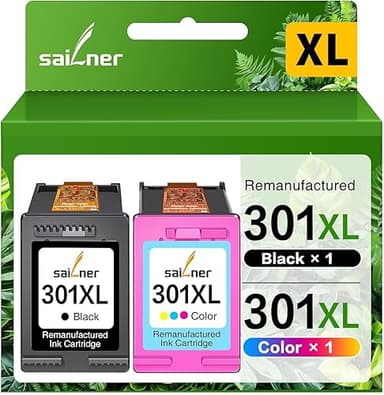 SAILNER 301XL Cartridges Multipack Compatible with HP 301…