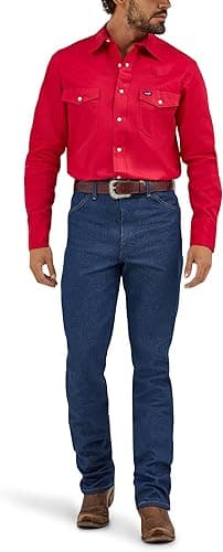 Wrangler Ms70619 Chemise Western à Manches Longues avec F…