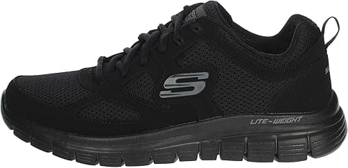 Skechers Burns Agoura, Men's Low-Top Sneakers, Black, 9 UK