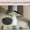 Lot de 4 filtres au carbone activés compatibles avec Airlux CR2000 Falmеc No. 6, 103050091, 114163, 101117, Type 6, Type C, remplacement pour Cook Hood, diamètre : 168 mm - 5