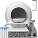 Self-Cleaning Cat Litter Tray, Cat Litter Tray, Self-Cleaning, Large, 65L + 9L Electric Cat Litter Box, XXL, App Control, Low Entry, Odour Elimination, Automatic Cat Litter Tray for Multiple Cats - 1