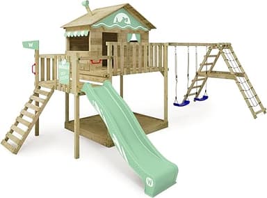 WICKEY Aire de Jeux Smart Ocean portique en Bois avec bal…