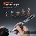 KATERK 64 Bits Precision Screwdriver Set, Mini Electric Screwdriver Set, Small Cordless Screwdriver with LED Light, Magnetic Storage, Repair Tool Kit for Electronics Phone Camera Laptop Watch - 3