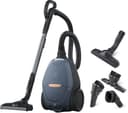 Electrolux Pure D8, Commandes à Distance, Aspirateur Traineau avec Sac, Ultra Silencieux, 57dB, Puissance Automatique Intelligente, Poignée avec Commandes et Affichage LED, PD82-8DB, Bleu Denim - 1