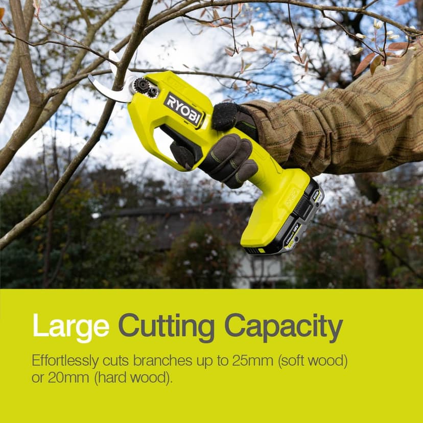 Ryobi RY18SCA-0 18V ONE+ Cordless Secateurs (Bare Tool) - 8