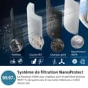 Philips 3000 Series 2-in-1 Air Purifier and Humidifier, 131 m², NanoProtect HEPA and Activated Carbon Filters Removes 99.97% of Invisible Particles, White (AC3737/10) - 4
