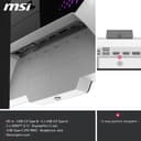 MSI MPG 274URDFW E16M Écran Gaming 27" 4K UHD - Dalle Rapid IPS 3840 x 2160, Dual-Mode 160 Hz / 320 Hz, 0,5 ms, DisplayHDR 1000, Mini-LED, HDMI 2.1, DP 1.4a, USB C (PD 98W), Blanc - 6