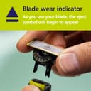 Philips OneBlade Authentic 5x 360 Blade Replacements - Fits ALL OneBlade handles - Durable Stainless Steel- 20- month supply, Model QP450/50 - 5