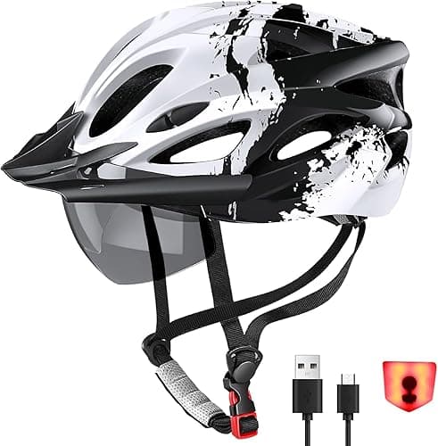 RaMokey Casque de vélo léger Homme et Femme, lumière LED,…