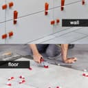 1200pièces Croisillon Autonivelant 2mm Croisillons Autonivelants Croisillon Carrelage Autonivelant Cale Carrelage Sol Calle de Nivellement pour Carrelage Kit Joint Carrelage Cales en Plastique 2 mm - 4