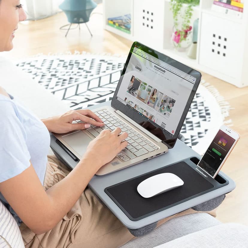 Portable Laptop Desk with XL Cushion Deskion InnovaGoods - 2