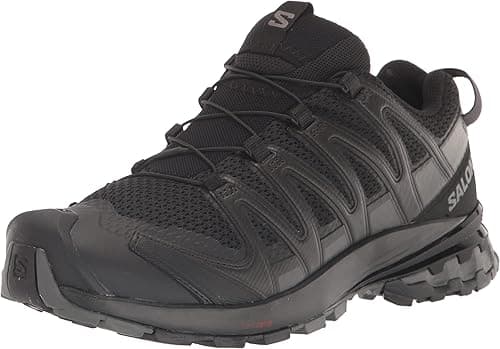 SALOMON Men's XA Pro 3D V8 Sneaker, Black/Black/Magnet, 9 UK