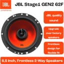 JBL Stage1 GEN2 62F – 6.5 Inch (165mm) 2-Way Coaxial Car Speakers – 50W RMS – 220W Peak – High Sensitivity – OEM Replacement Audio – No Grille – Easy Install – Set of 2 - 7