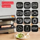 Tefal OptiGrill 4-in-1 XL Contact Grill with Baking Bowl, Foldable, Table Grill, 12 Programs, Cooking Step Display, Electric Grill, Oven, GC784D10 - 9