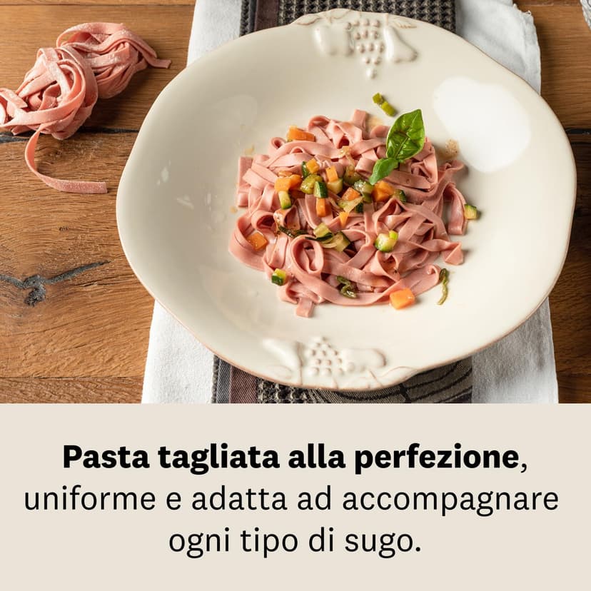 Marcato Pasta Machine, Pasta Maker, Pasta Roller for Handmade Fresh Pasta, Made in Italy, Chromed Steel, for Lasagna, Fettuccine, Tagliolini, Compatible with 11 Extra Pasta Shapes. Model: Atlas 150 - 7