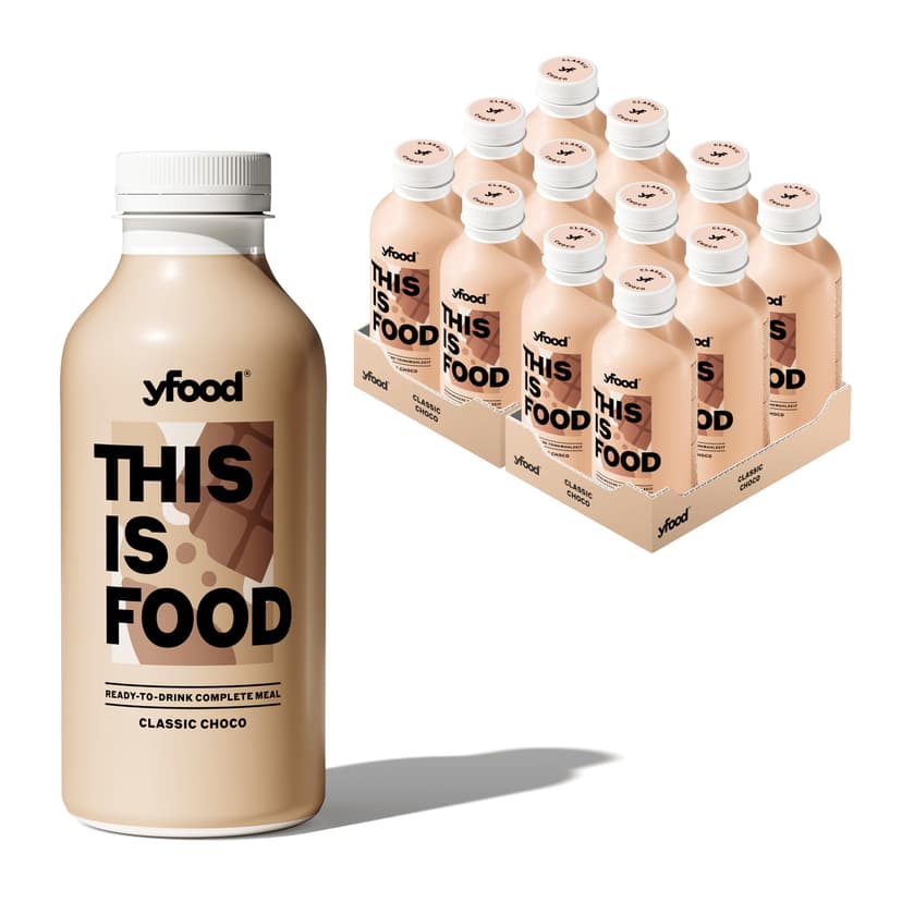 yfood Classic Choco, tasty meal replacement, THIS IS FOOD drink, 30 g of protein, 26 vitamins and mineral (12 x 500ml) - 4