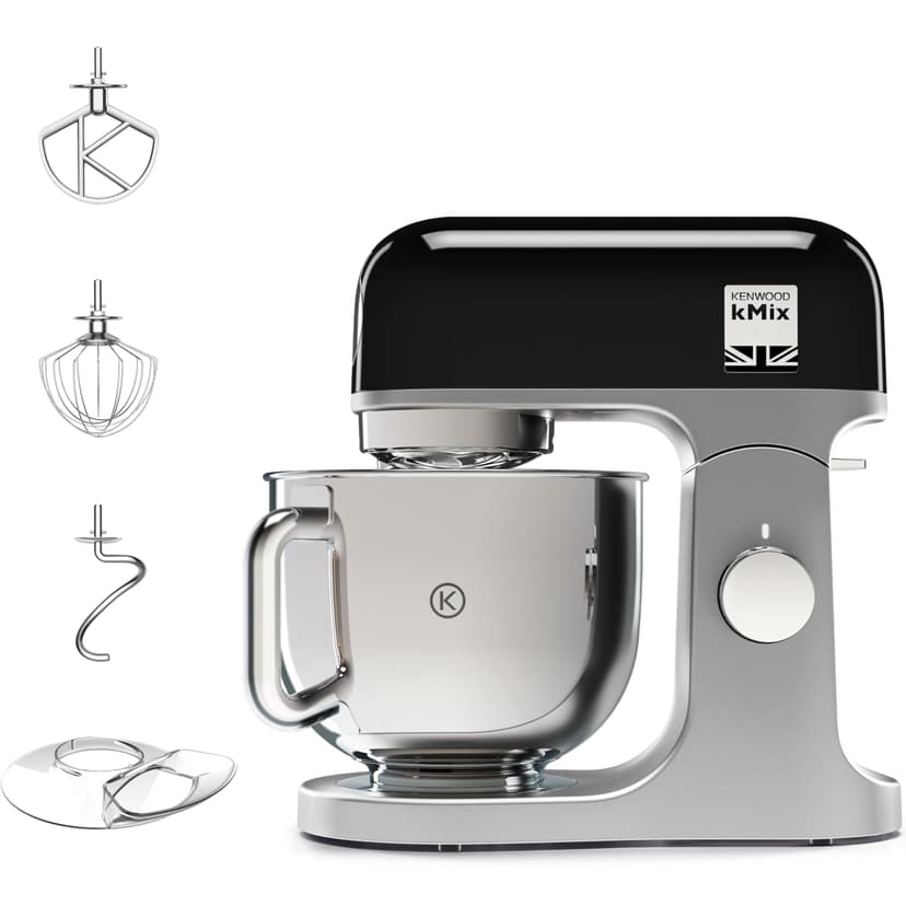 Kenwood kMix KMX750BK, Food Processor Robot, Multifunctional Food Processor Robot with 5 L Steel Bowl, 1000 Watt, Black - 1