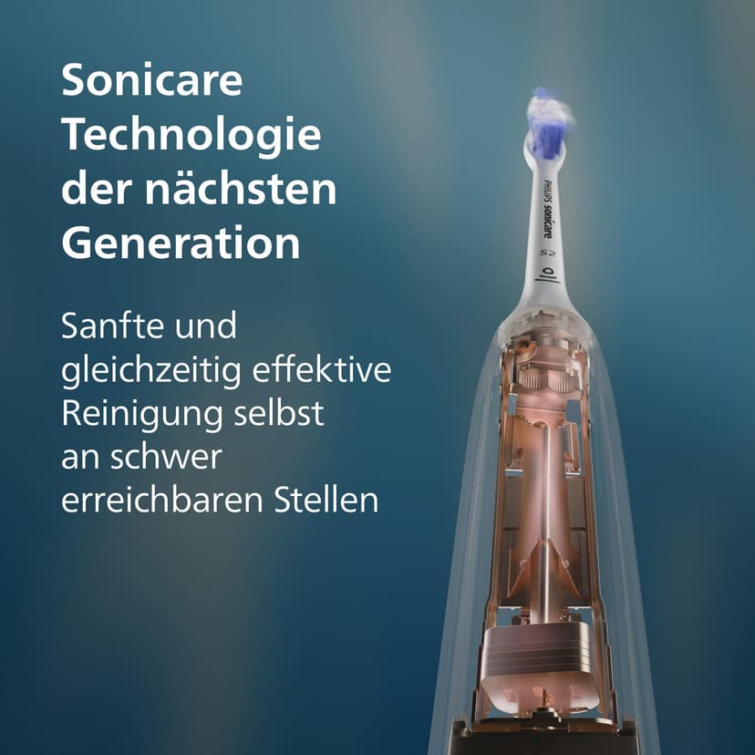 Philips Sonicare 7100 - Brosse à dents électrique sonique avec application, 4 modes de brossage,3 niveaux d'intensité, Alerte de pression, EasyStart, SmarTimer, Bleu, HX7423/01 [Nouvelle technologie] - 2