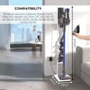 Vacuum Cleaner Holder Compatible with Dyson V15 V12 V11 V10 V8 V7 V6 - DC45/ DC35/ DC58/ DC59/ DC62/ DC74- Floor Storage Organizer with Wheels Without Drilling the Wall. - 2