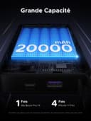 UGREEN Nexode 67W Batterie Externe 20000mAh Power Bank Charge Rapide PD 65W Câble USB C Intégré Chargeur Portable PC LED Compatible avec Xiaomi Note 15 14 13 Poco M8 M7 iPhone 17 16 15 Galaxy S25 S24 - 2