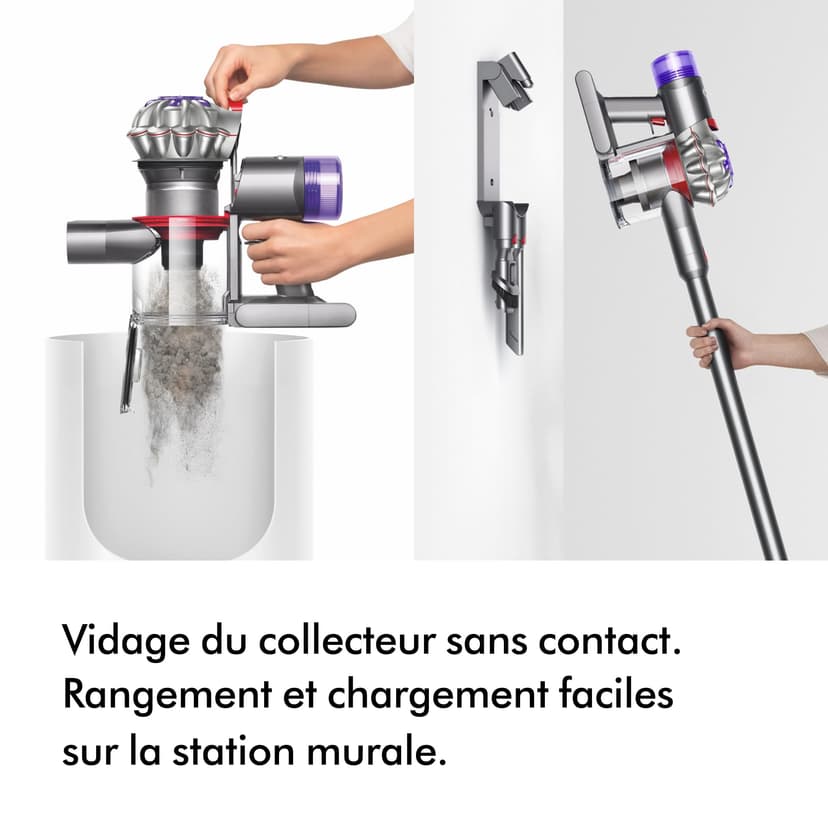 Dyson V8 Advanced Cordless Vacuum Cleaner (Silver/Nickel) - 7
