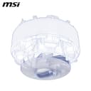 MSI MAG CORELIQUID A13 240 AIO CPU Liquid Cooler - Full CPU Coverage, Improved Water Channel Design, Minimalism Meets Illumination, CycloBlade 7, Split-Flow Radiator, Rifle Bearing Fans - 6