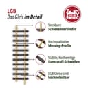 LGB 10000 Straight Track 300mm - 5