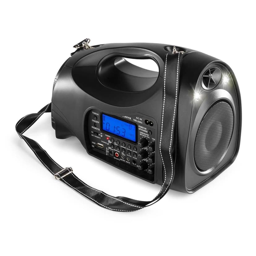 Vonyx Portable Handheld PA System ST016 with Wireless Mic, Rechargeable Battery, Bluetooth, FM Radio, Portable Tour Guide Speaker for Presentations, Events and Tours - 8