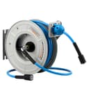 FIXFANS Pressure Washer Hose Reel with Hose, 1/4" x 60ft Retractable, Heavy Duty, Auto Rewind, Wall Mounted, 3600 PSI - 9