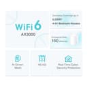 TP-Link Deco X50 Mesh WiFi Set (3 Pack), AX3000 Dual Band Router & Repeater (Range up to 604m², WPA3, Ideal for Large Houses, Compatible with Amazon Alexa, 9x Gigabit Ports) White - 5