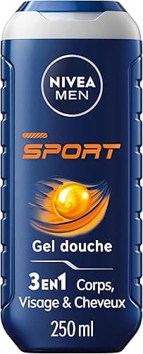 NIVEA MEN Gel Douche Sport (1 x 250 ml) — Soin lavant enr…