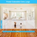 Extendable Baby Safety Gate, Safety Barrier for Children and Dogs, 0-500 cm Retractable Fences for Stairs and Hallways, Indoor and Outdoor - 3