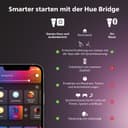Philips Hue White and Color Ambiance, lampadaire Gradient Signe, base ton bois, compatible Bluetooth, fonctionne avec Alexa, Google Assistant et Apple Homekit - 7